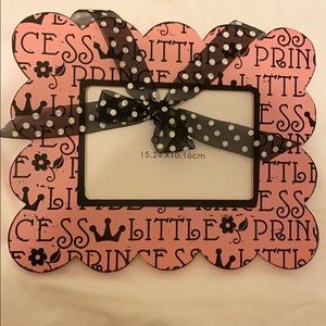 Princess Pink Picture Frame with Black Words